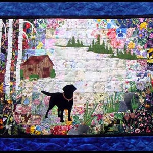 Labrador Retriever/Black/Chocolate/Yellow - Whims Watercolor Quilt Kit - precut 2" squares - perfect for the beginner or experienced!