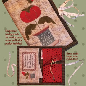 All Through The Night - Needles Thread Sewing Case - Pattern - New!