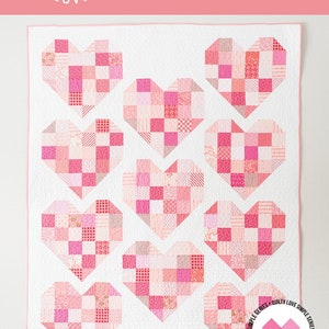 Quilty Love - Scrappy Hearts Quilt Pattern # QLP132 - Pattern - New!