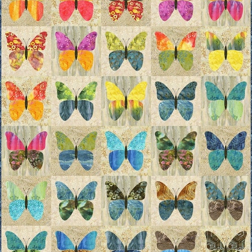 Laundry Basket Quilts Charms Butterfly Applique Pattern Etsy