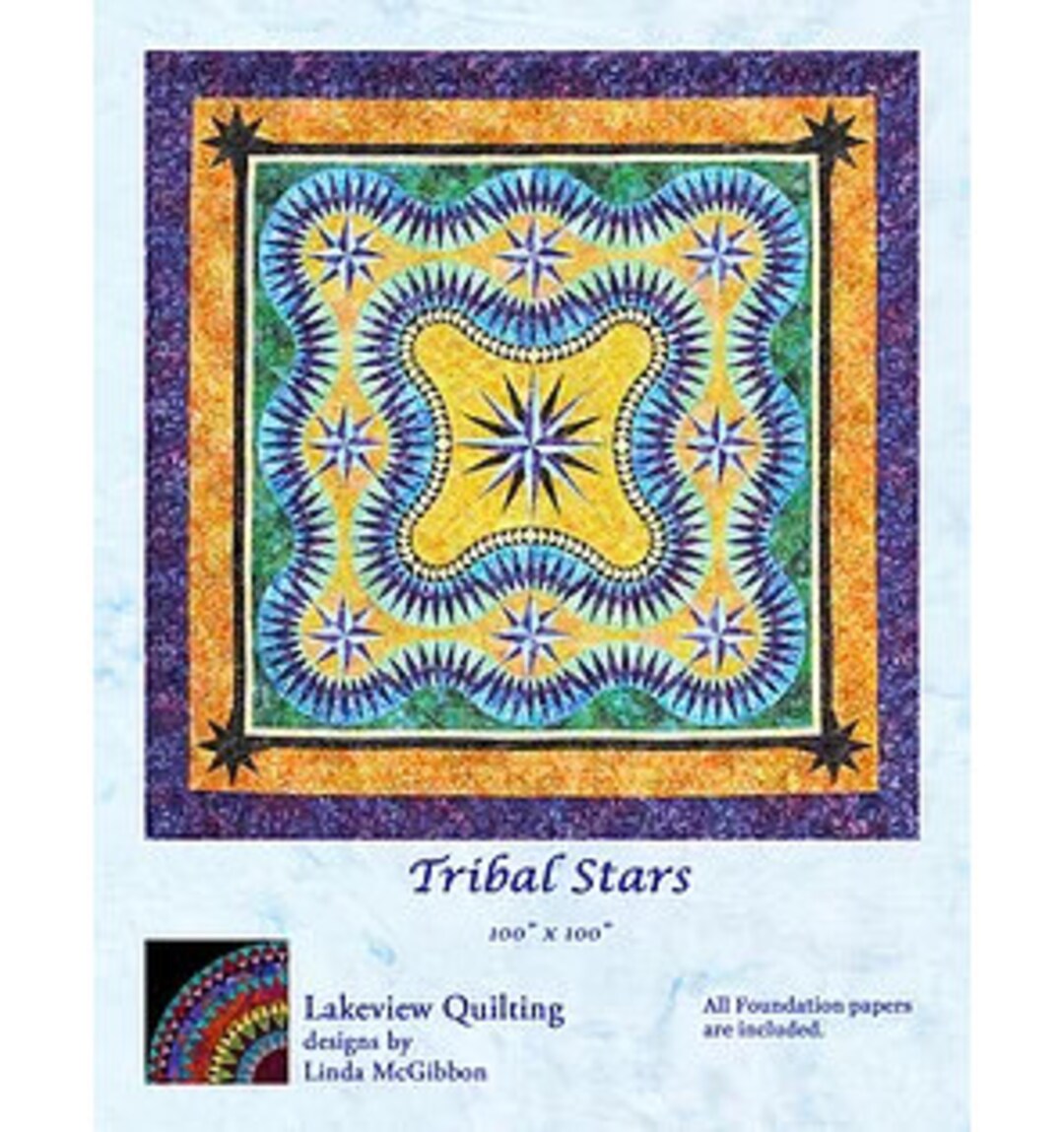 Lakeview Quilts Tribal Stars Pattern Etsy