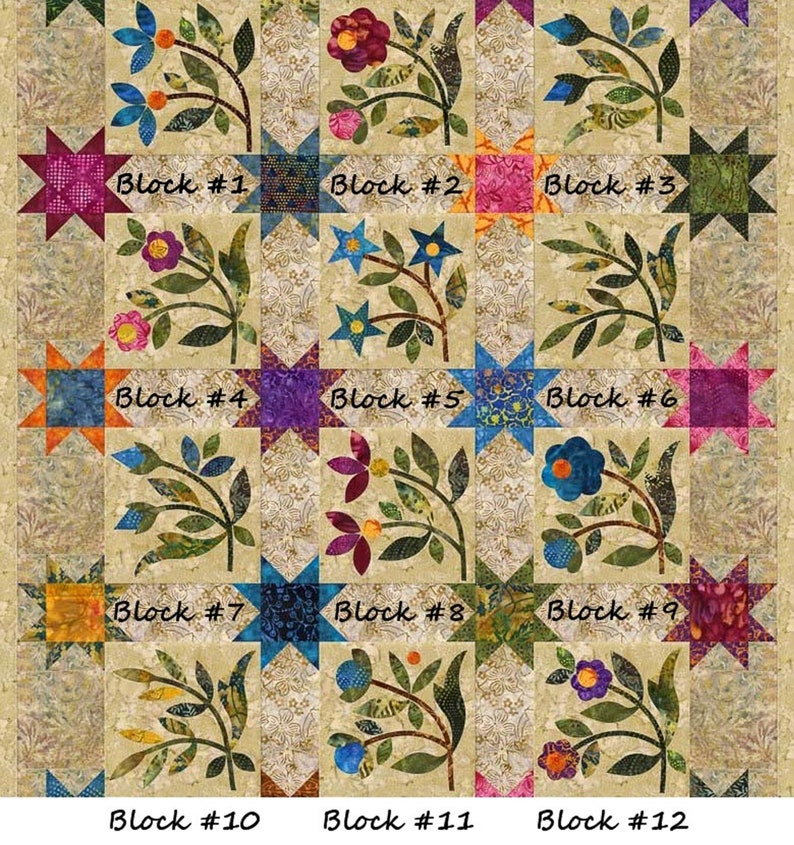 Laundry Basket Quilts Spring Sprouts Silhouettes Appliques Etsy