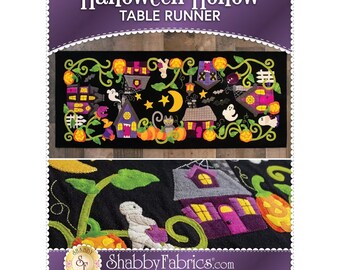 Shabby Fabrics - Halloween Hollow Table Runner Pattern - New!