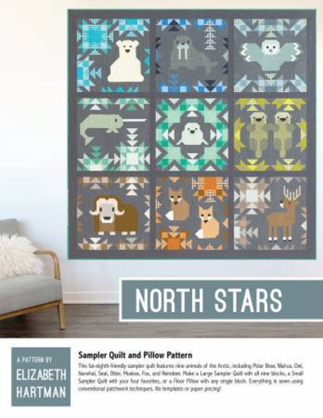 Elizabeth Hartman - North Stars - Pattern - Etsy