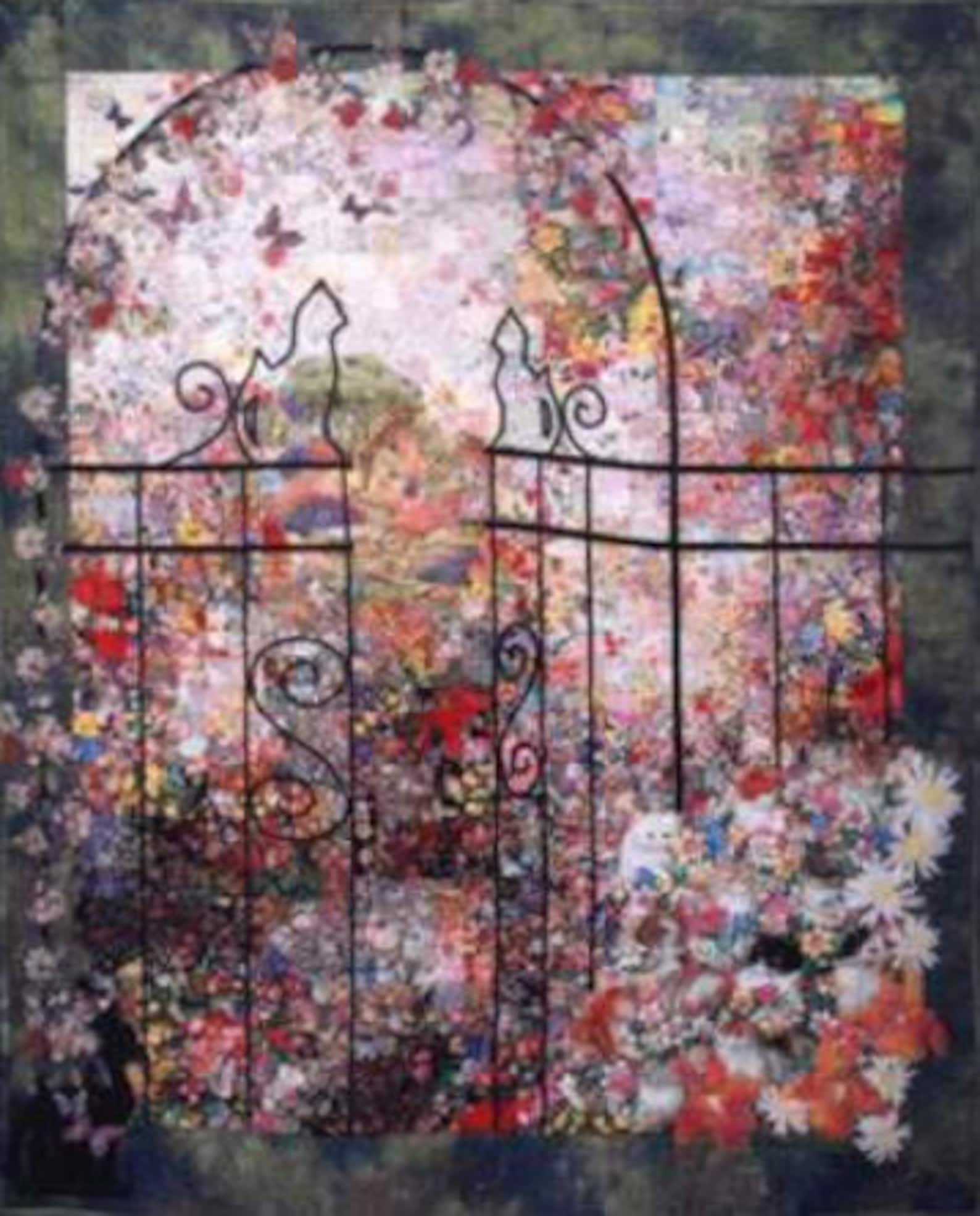 Kitty Cottage Whims Watercolor Quilt Kit Perfect for the Beginner or