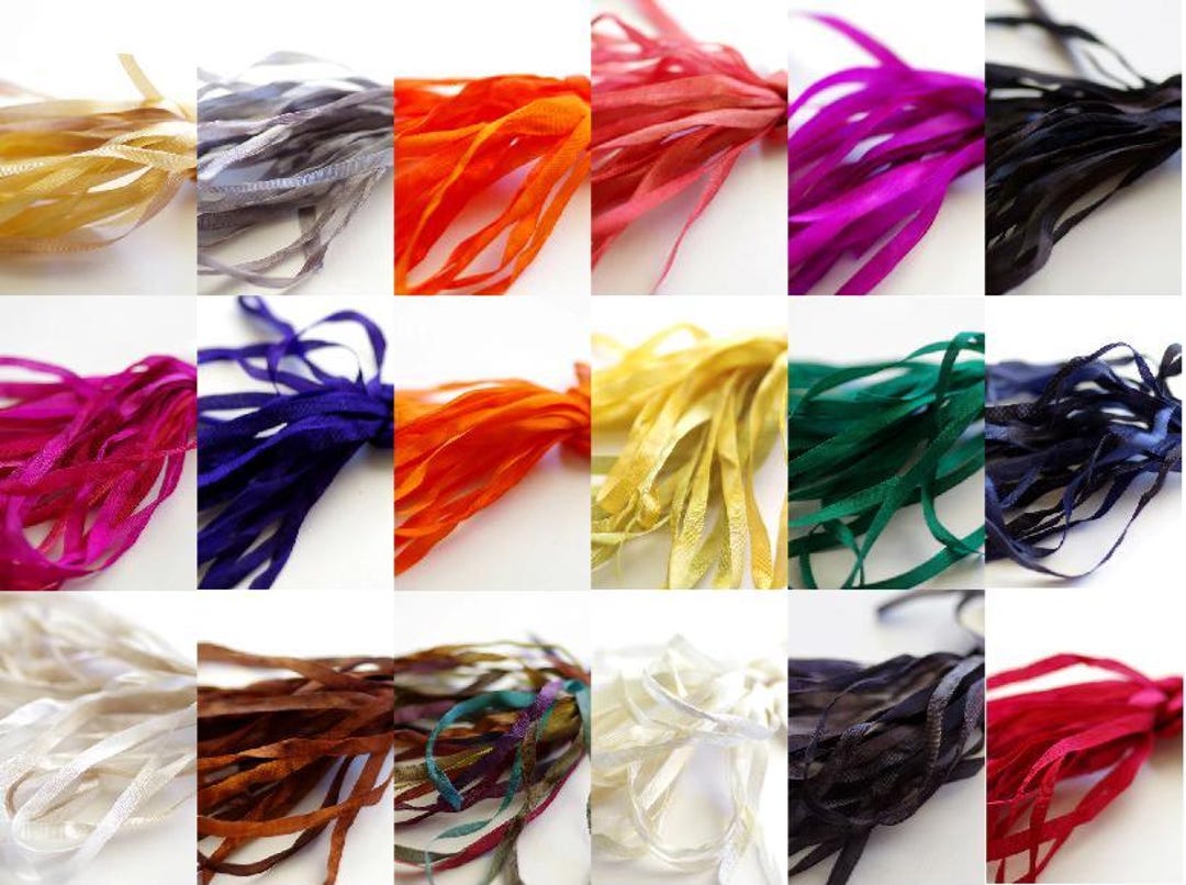 Sewing Thread Ribbon The Thread Gatherer - 100% Silk Ribbon - 4mm or 7mm - Etsy