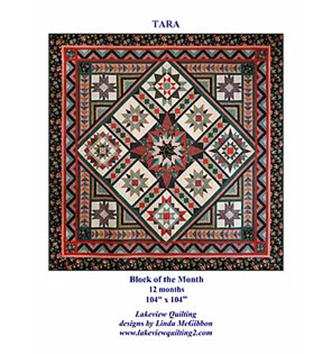 Lakeview Quilts Tara BOM Pattern Etsy