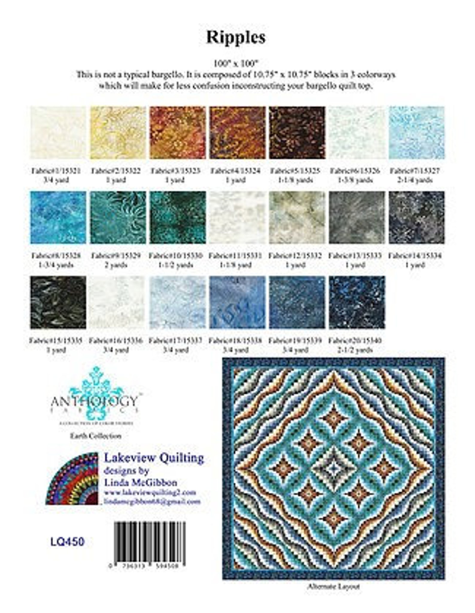 Lakeview Quilts Ripples Pattern - Etsy