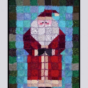 Saginaw St Quilt Co - Old Saint Nick Rag Edge Santa # SSQ332 - Pattern - New!