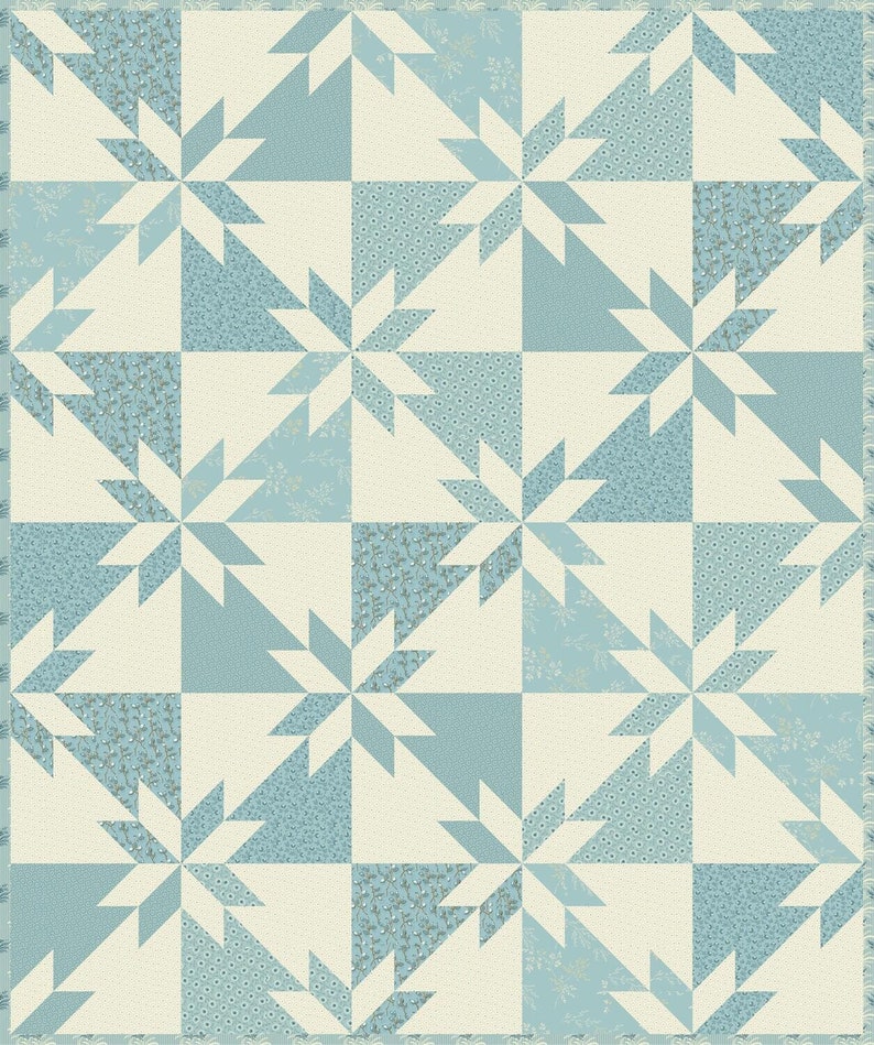 Laundry Basket Quilts Sky and Sea Pieced Pattern image 1