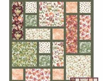 Ladeebug Design - Scattered Quarter Tiles Quilt Pattern