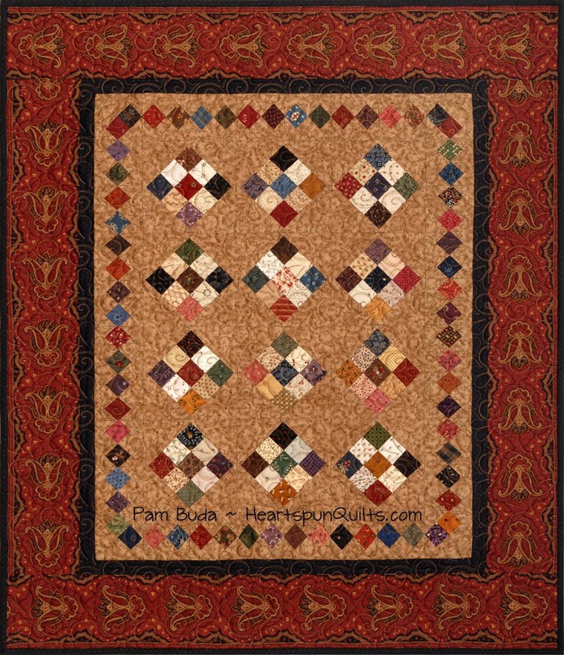 Heartspun Quilts Tokens Nine Patch Reverie Quilting Etsy