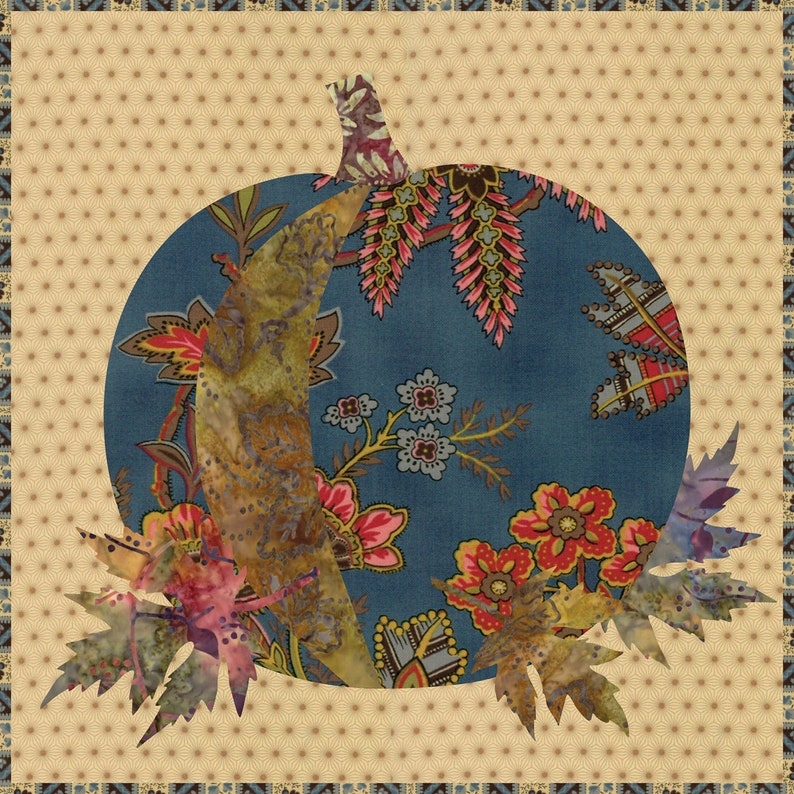 Laundry Basket Quilts Pumpkin Pillow Applique Pattern Etsy