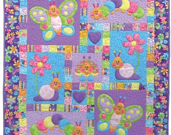 Kids Quilts - Bugsy - Appliqué Quilt Pattern - New!