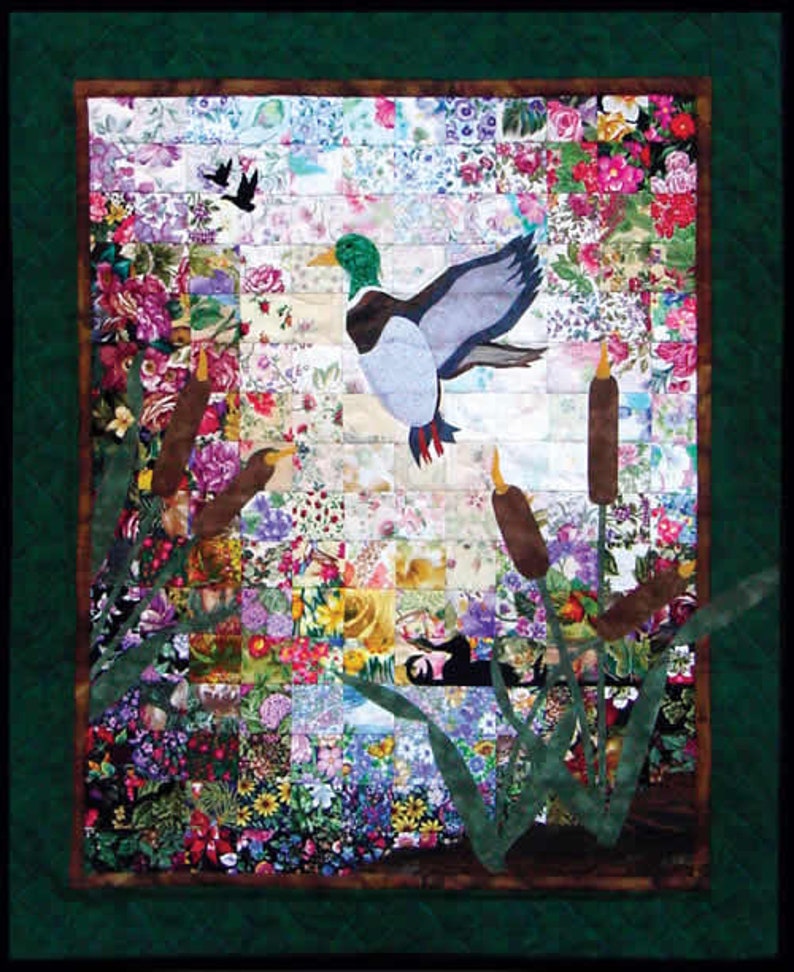 Ducks & Cattails Whims Watercolor Quilt Kit precut 2 Etsy