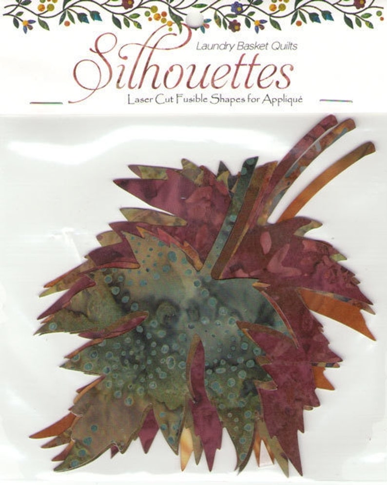 Laundry Basket Quilts Silhouettes Maple Leaves Appliques Etsy