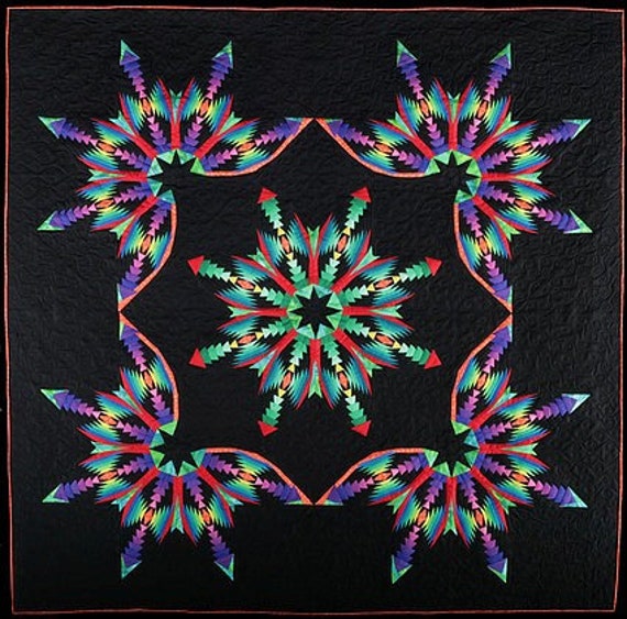 Lakeview Quilts Star Burst Pattern Etsy