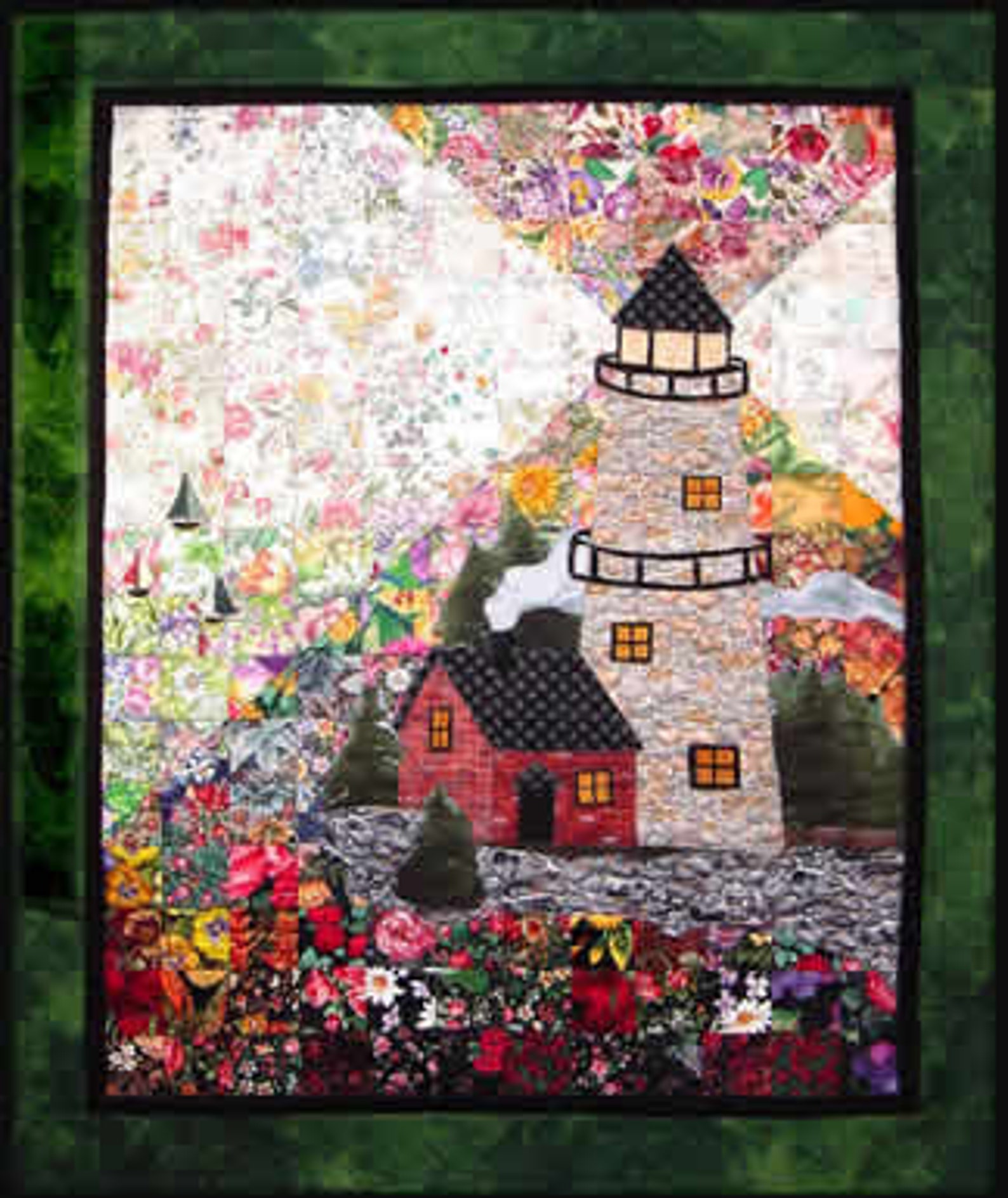 Lighthouse Whims Watercolor Quilt Kit precut 2 Etsy