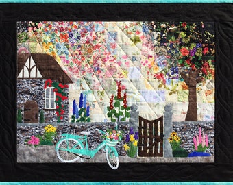 Once Upon A Bicycle - Whims Watercolor Quilt Kit - precut 2" squares - perfect for the beginner or experienced!