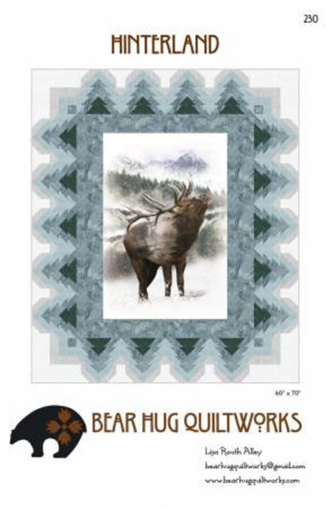 Bear Hug Quiltworks Hinterland Pattern Etsy