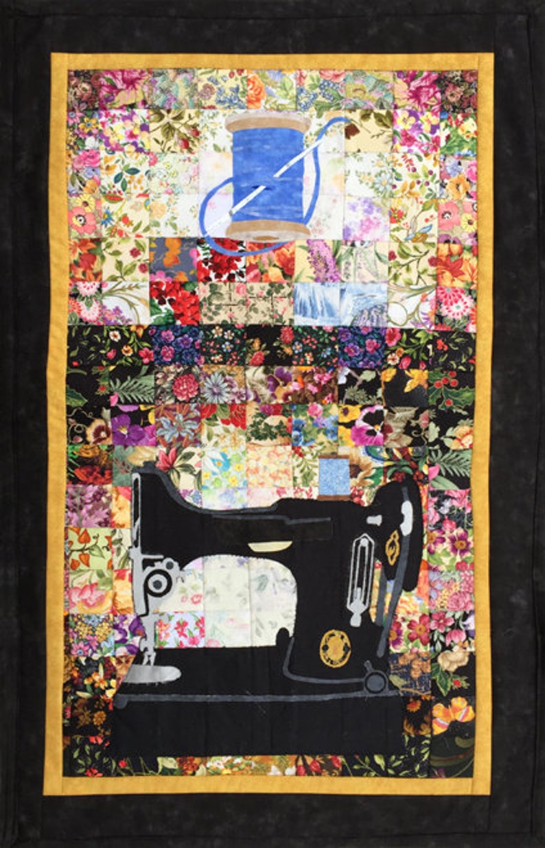 Rachel's Sewing Machine Cover Whims Watercolor Quilt Kit Etsy