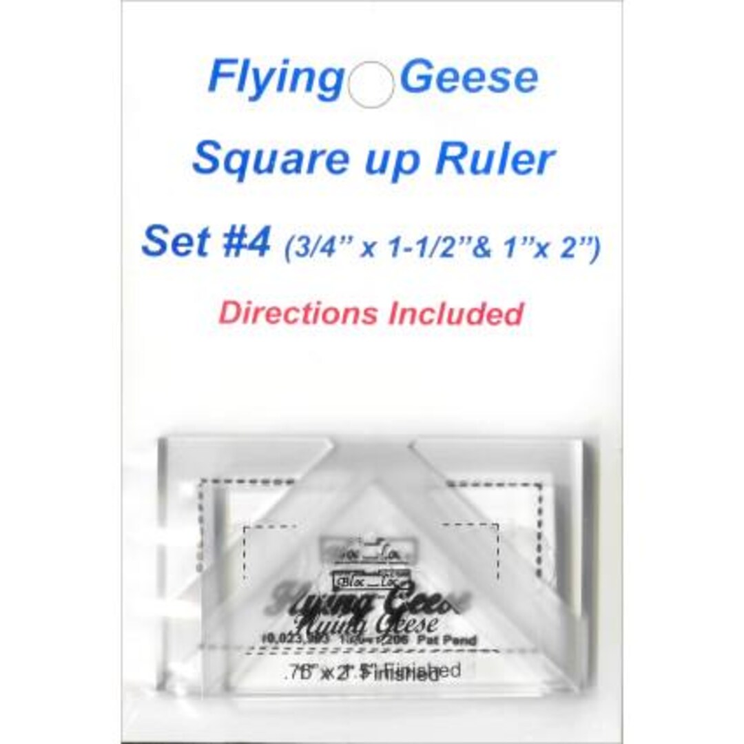 Loc Block Ruler Bloc Loc - Flying Geese Ruler Set 4 - 3/4