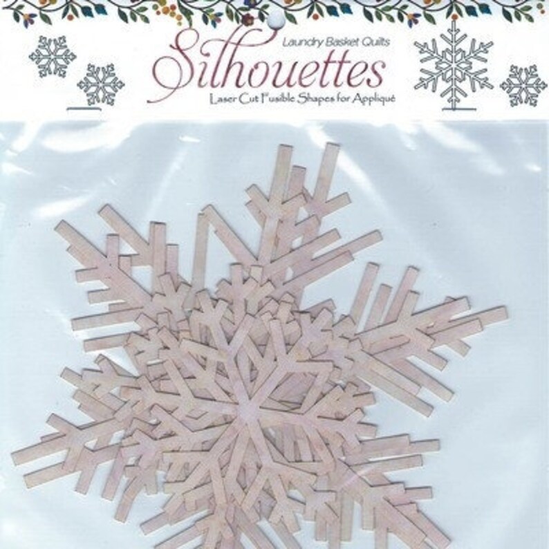 Laundry Basket Quilts Silhouettes Snowflakes Appliques Etsy