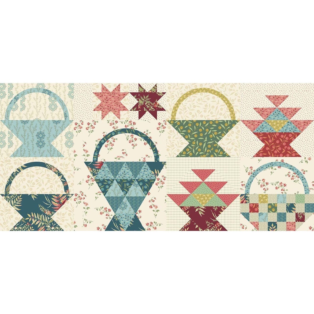 Laundry Basket Quilts Anna's Baskets Block 3 Pattern Pieced Pattern Etsy