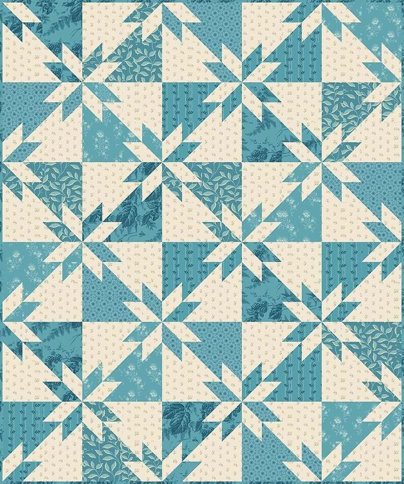 Laundry Basket Quilts Sky and Sea Pieced Pattern image 4