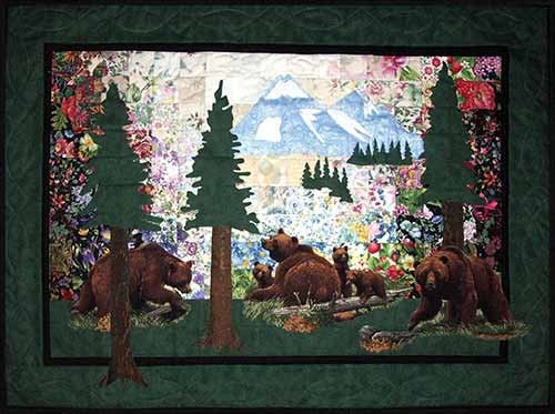 Bear Country Whims Watercolor Quilt Kit Precut 2 Squares Perfect for ...