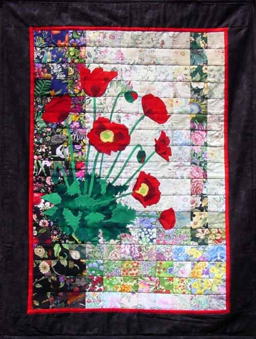 Red Poppies Whims Watercolor Quilt Kit Precut 2 - Etsy Ireland