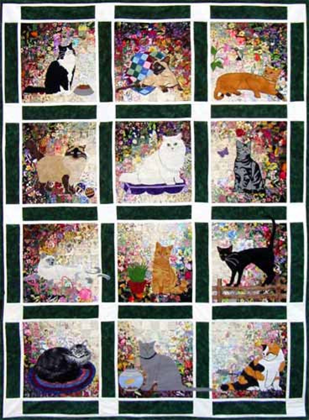 Your Free Quilt Pattern – Cats in the Library