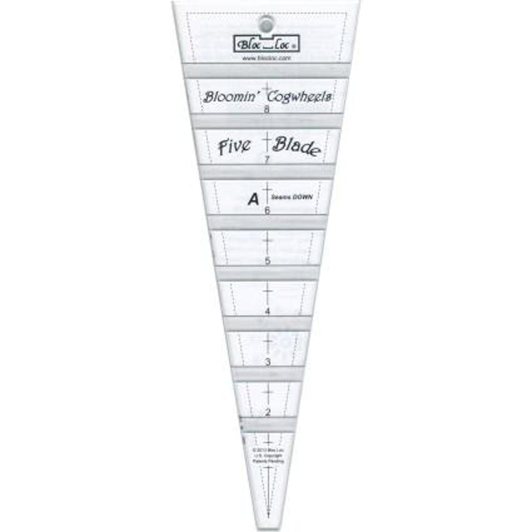 Loc Block Ruler Bloc Loc - Bloomin' Cogwheels 18 Degree Ruler - Etsy