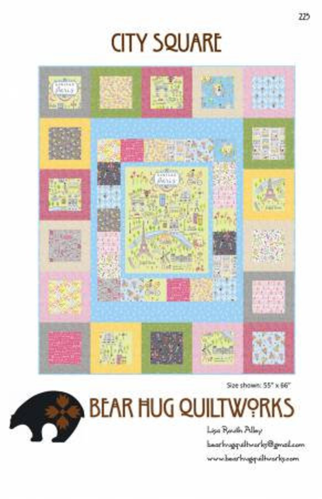 Bear Hug Quiltworks City Square Pattern Etsy