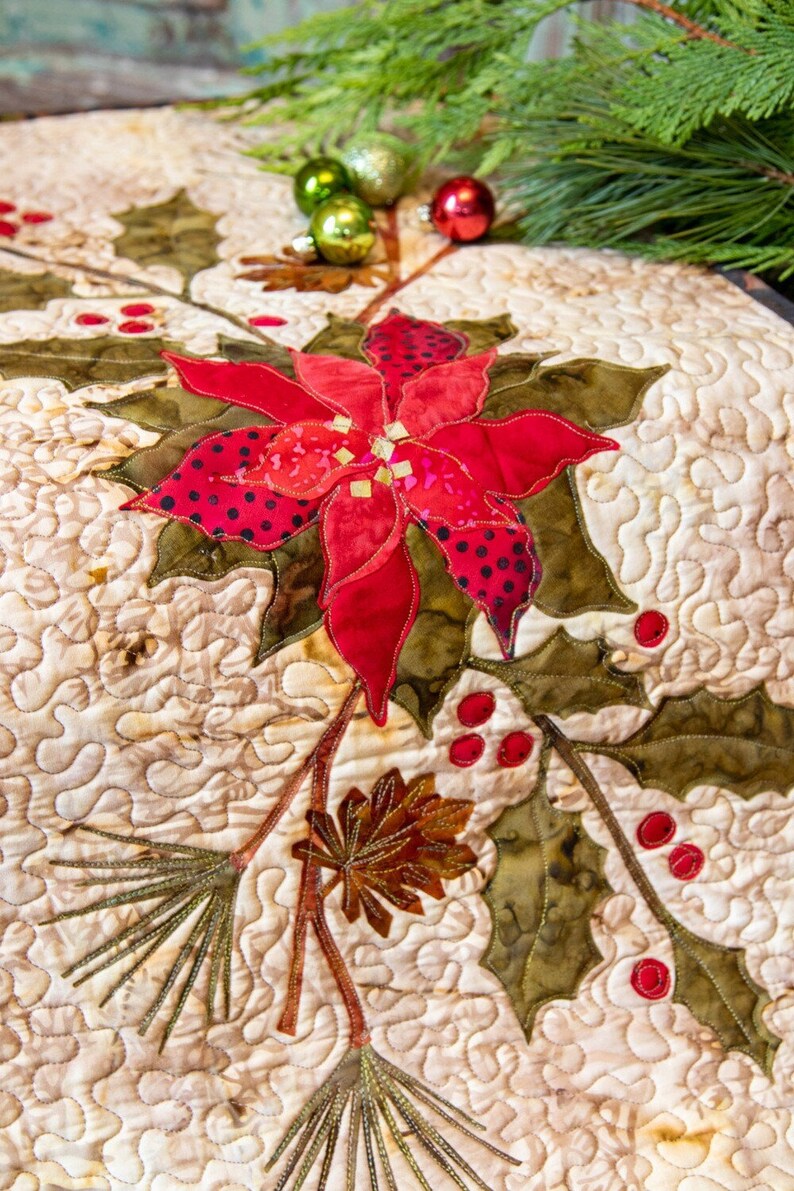 Laundry Basket Quilts Poinsettia Pattern Etsy