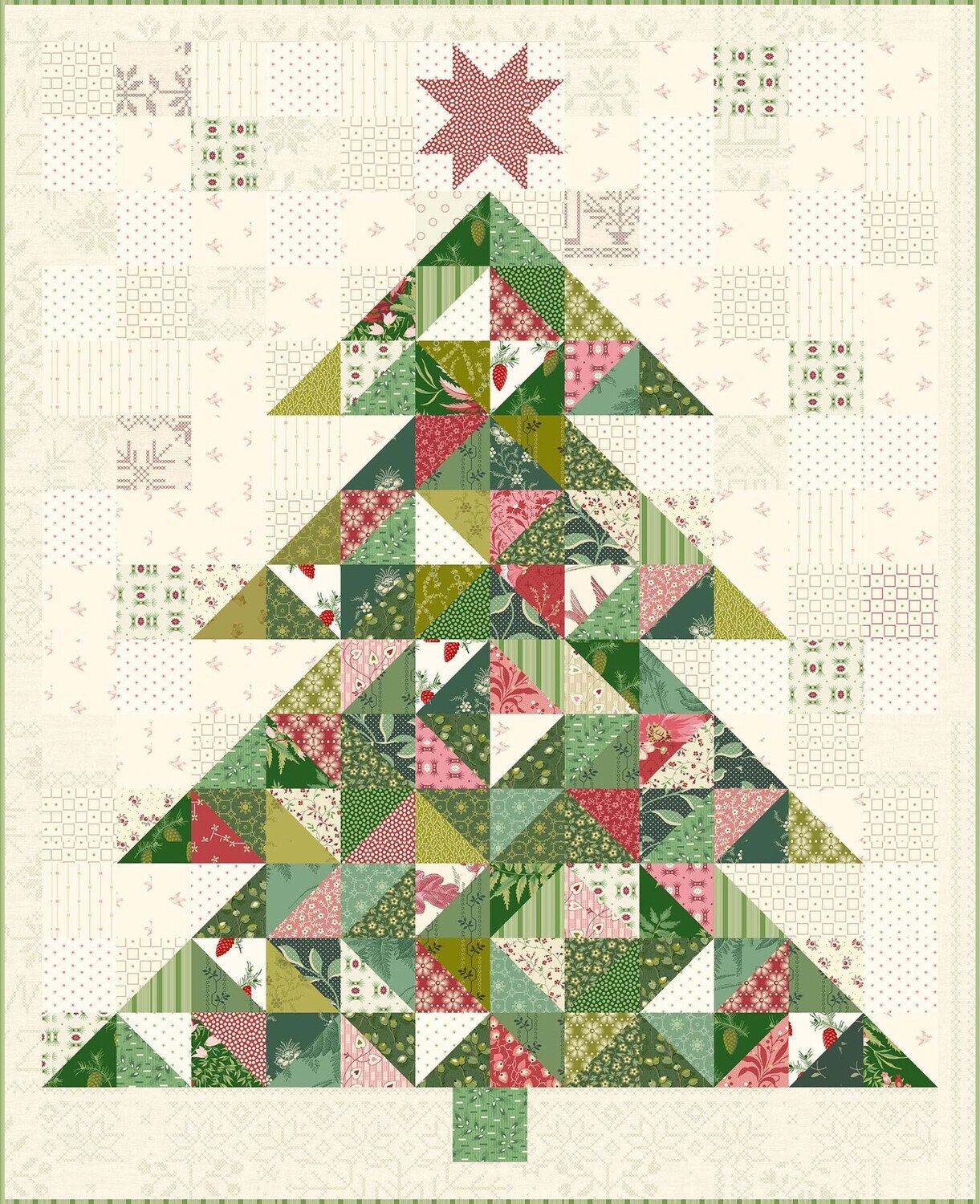 Laundry Basket Quilts Christmas Tree Pieced Pattern - Etsy