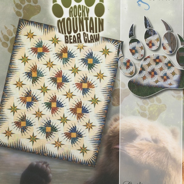 Quiltworx - Rocky Mountain Bear Claw - Pattern - New!