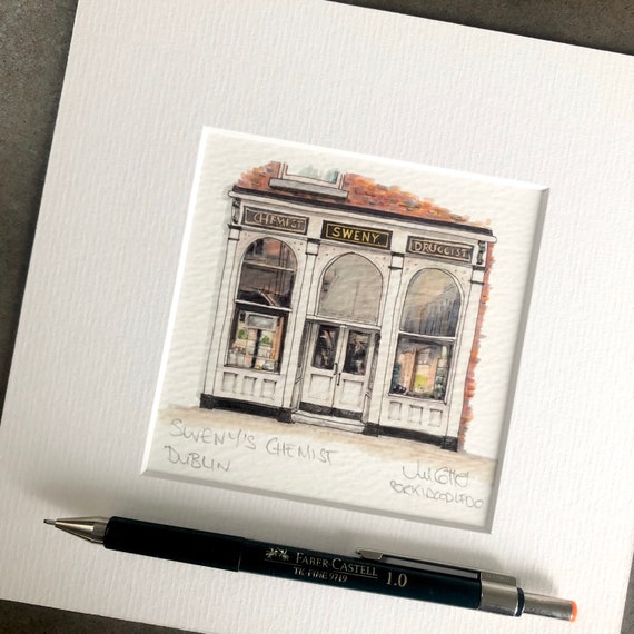 Sweny’s pharmacy, Dublin. 7"x7"