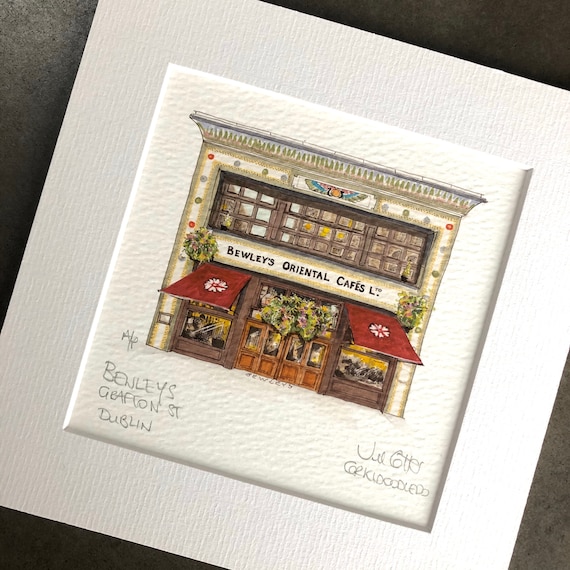 Bewleys, Grafton Street, Dublin. 7"x7"