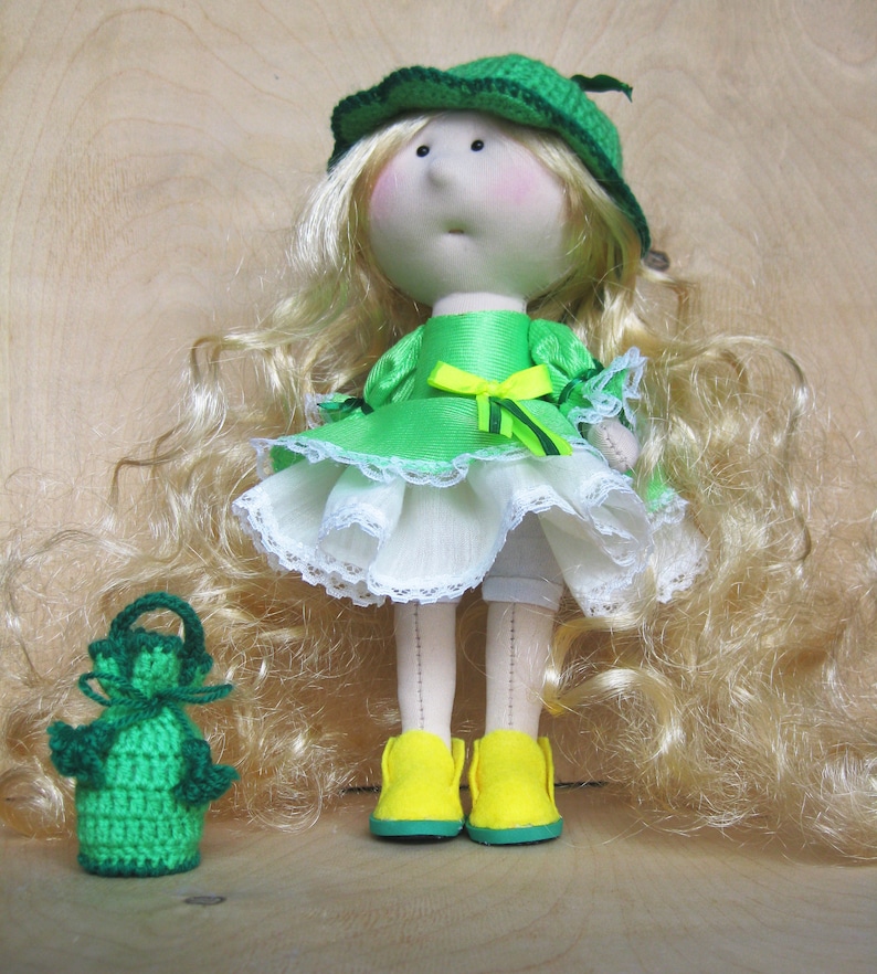 Textile doll Handmade doll Fabric doll Tilda doll Denim doll Sof Textile doll Handmade doll Fabric doll Tilda doll Denim doll Sof