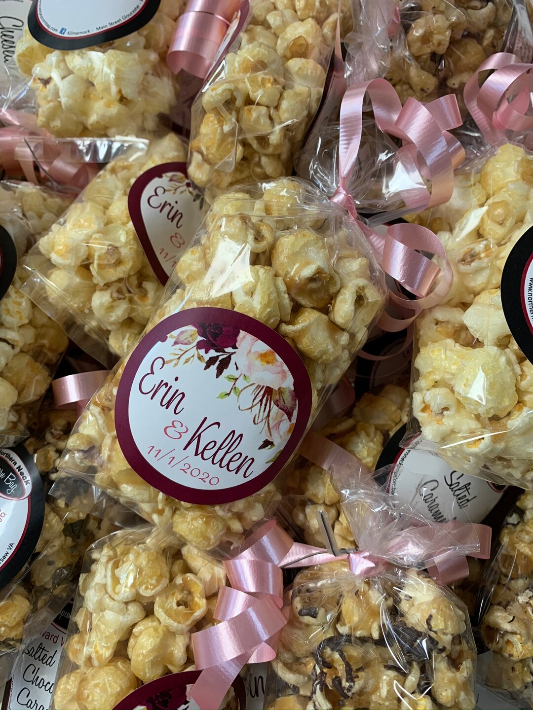 Custom Popcorn Minis 100 Bags Candy/caramel Etsy