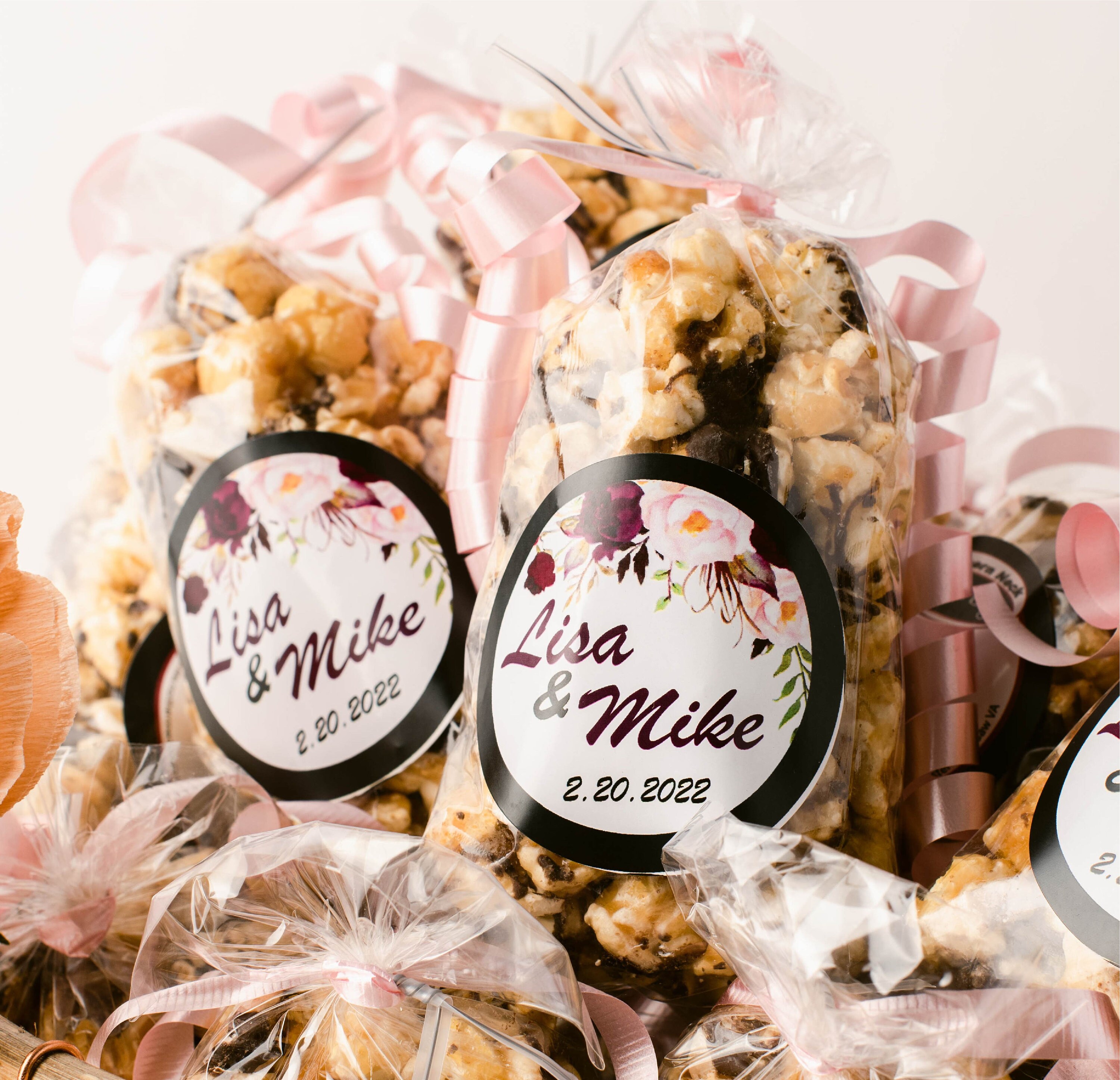 Custom Popcorn Favors Specialty Flavors 12 Bags - Etsy