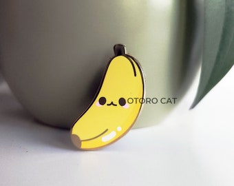 Cheerful Banana Enamel Pin - A-Peel to Your Style with Fruitful Fun Gold Badge Lapel Pin, Gift