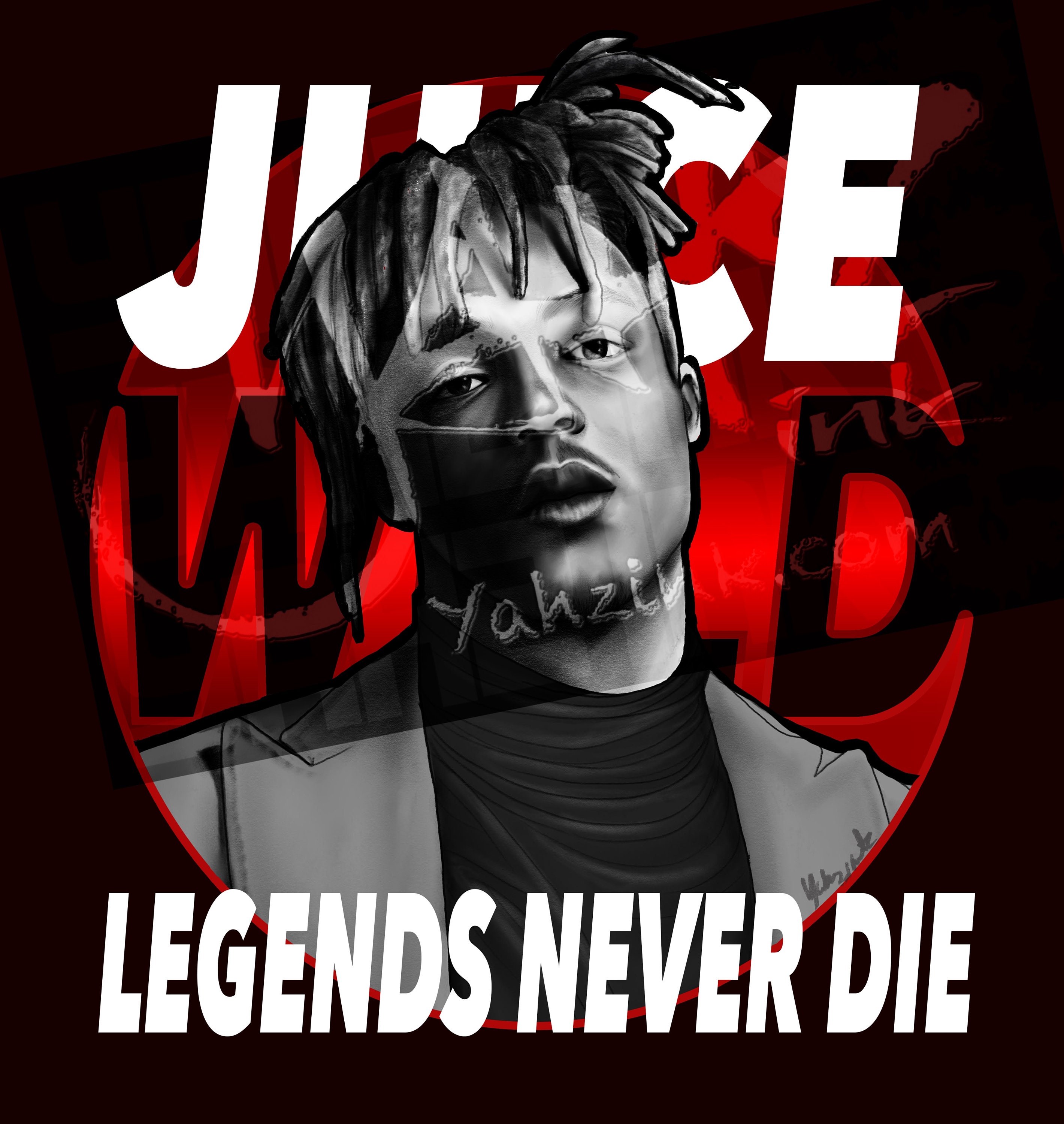 Juice Wrld - GoonieK's Showcase - Paintings & Prints, People & Figures,  Celebrity, Musicians - ArtPal