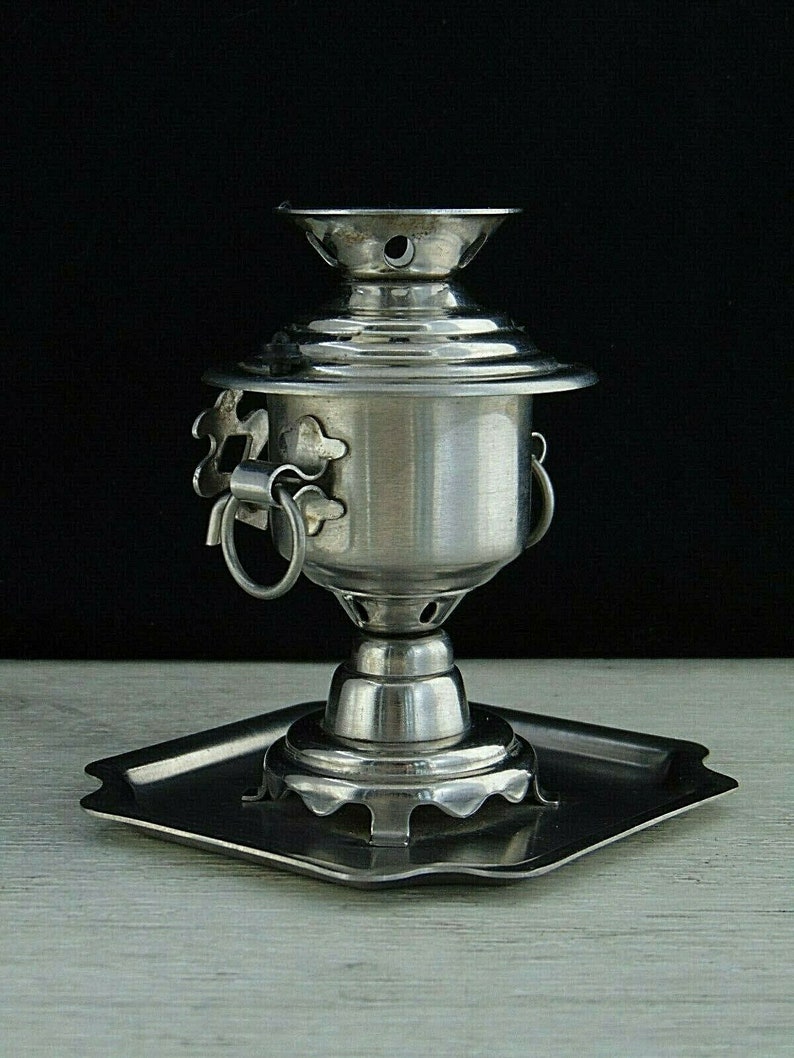 Small souvenir USSR Soviet Stainless steel. Samovar Miniature