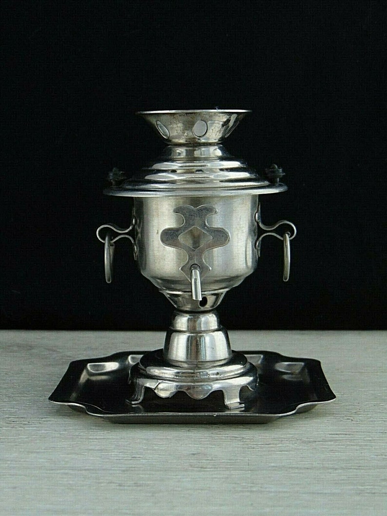 Small souvenir USSR Soviet Stainless steel. Samovar Miniature