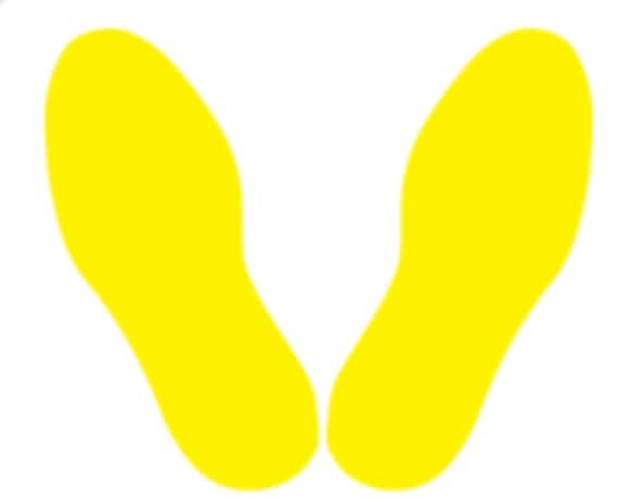 Parris island yellow footprints best sale