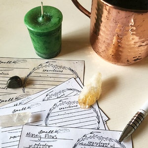 3in X 5in Witch Craft Wicca Spell Cards for Magick and Apothecary - Etsy