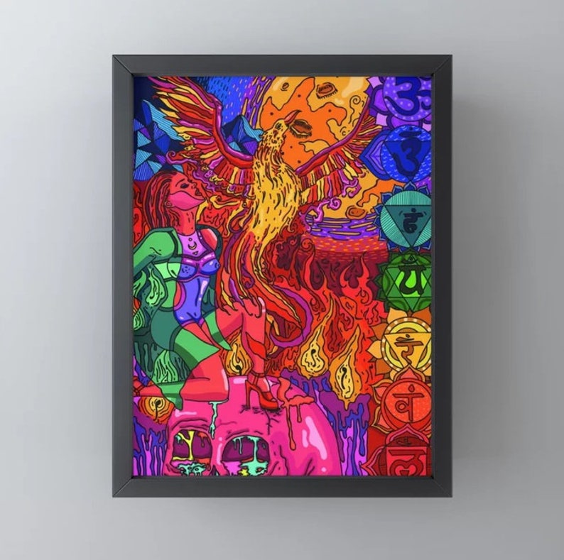 Spirit of the Flame Framed Mini Art Print