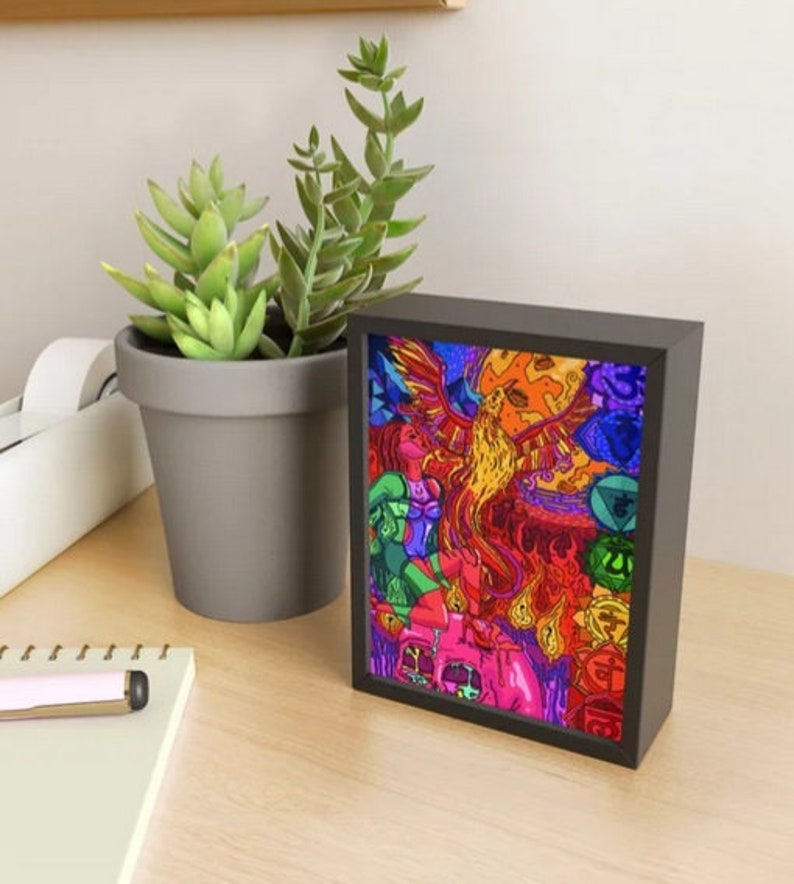 Spirit of the Flame Framed Mini Art Print